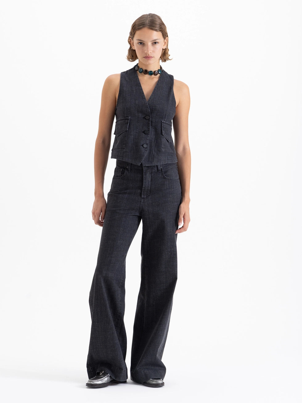 Jeans Wide Icon Black