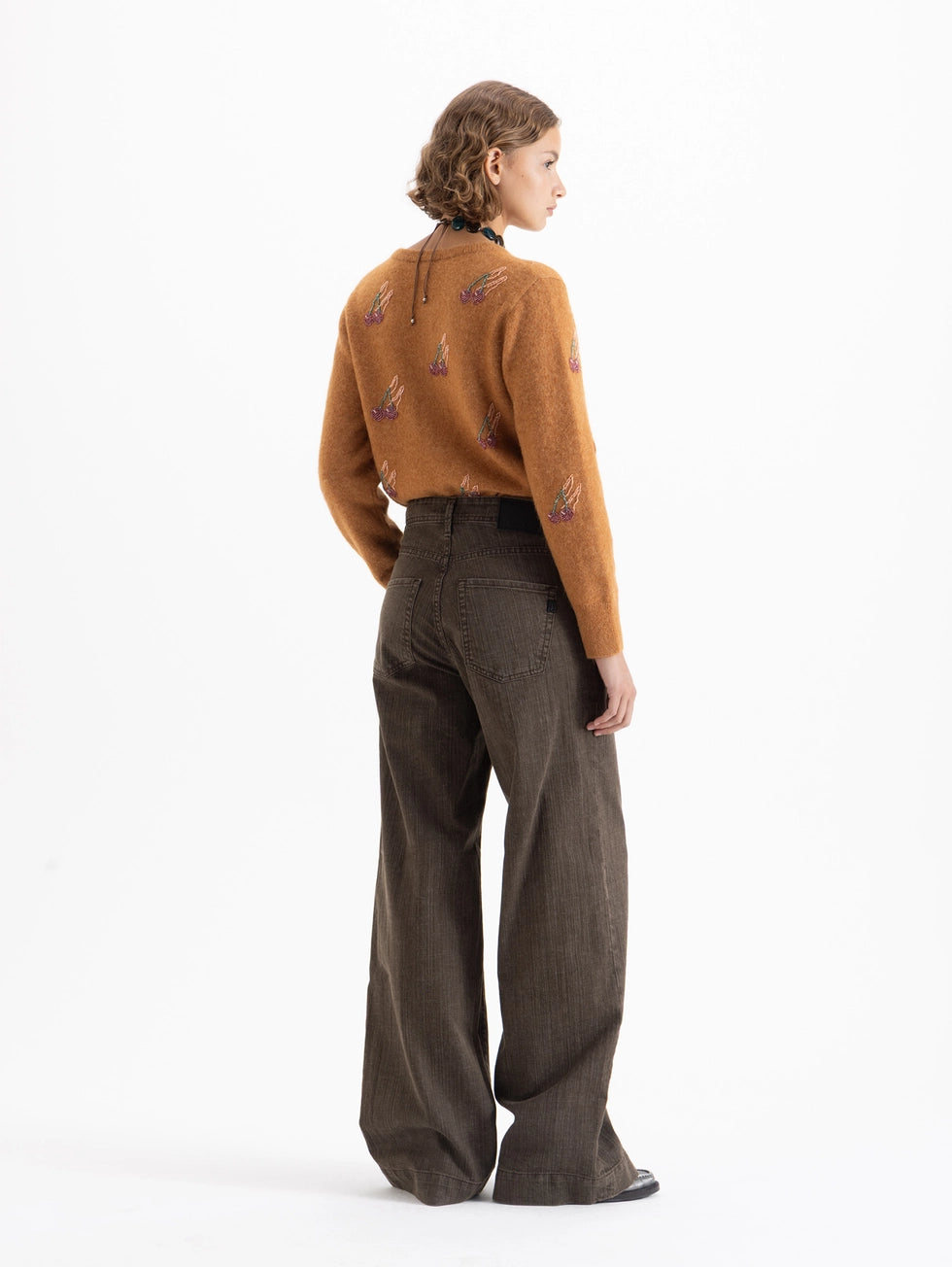 Jeans Wide Icon Brown