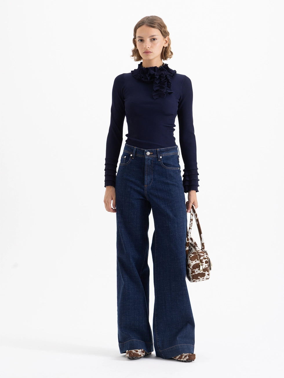 Jeans Wide Icon Blue