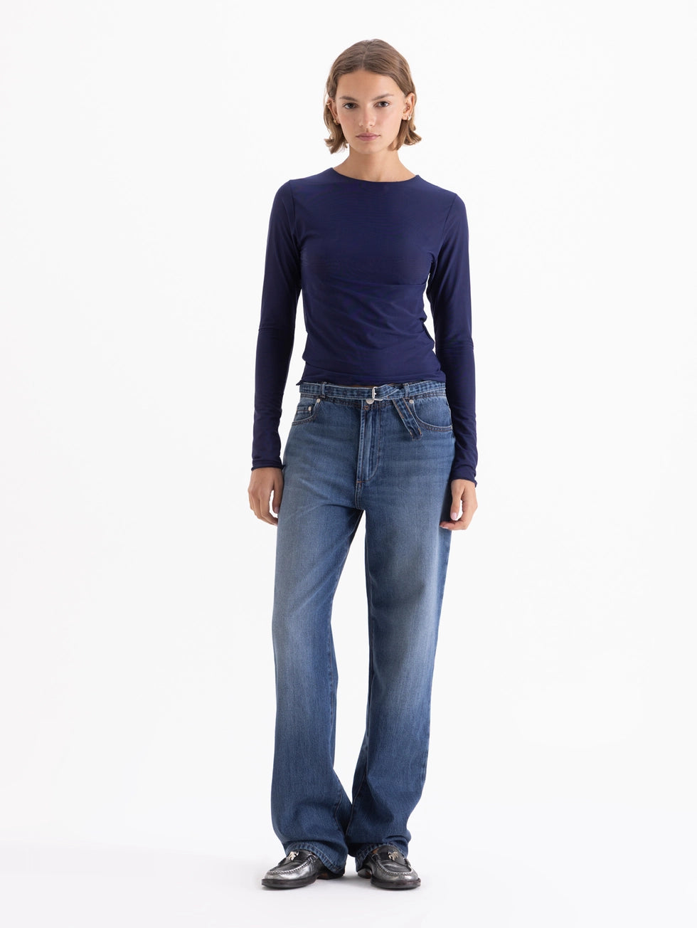 Jeans Printed Straight Loose