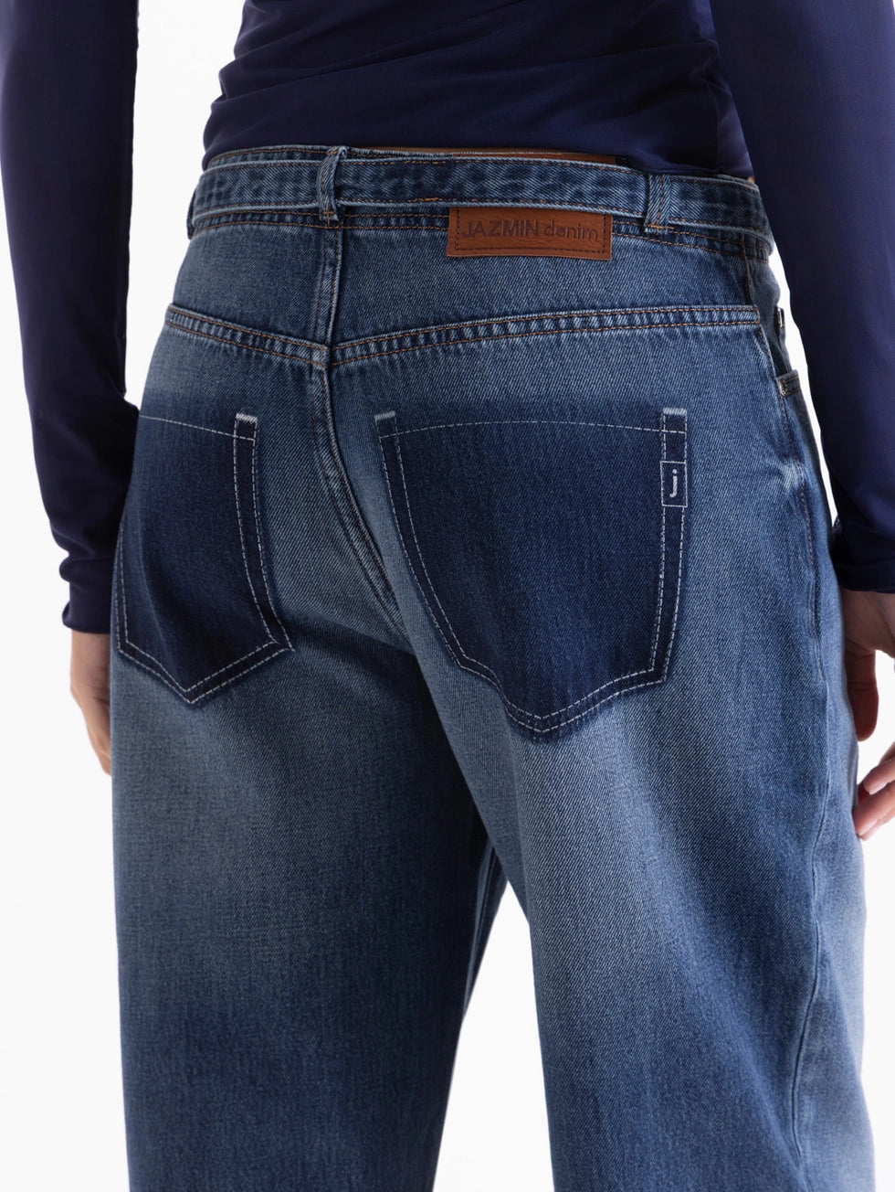 Jeans Printed Straight Loose