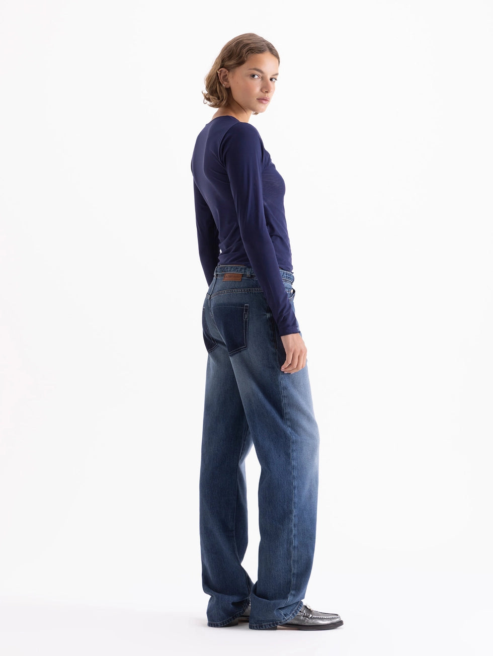 Jeans Printed Straight Loose