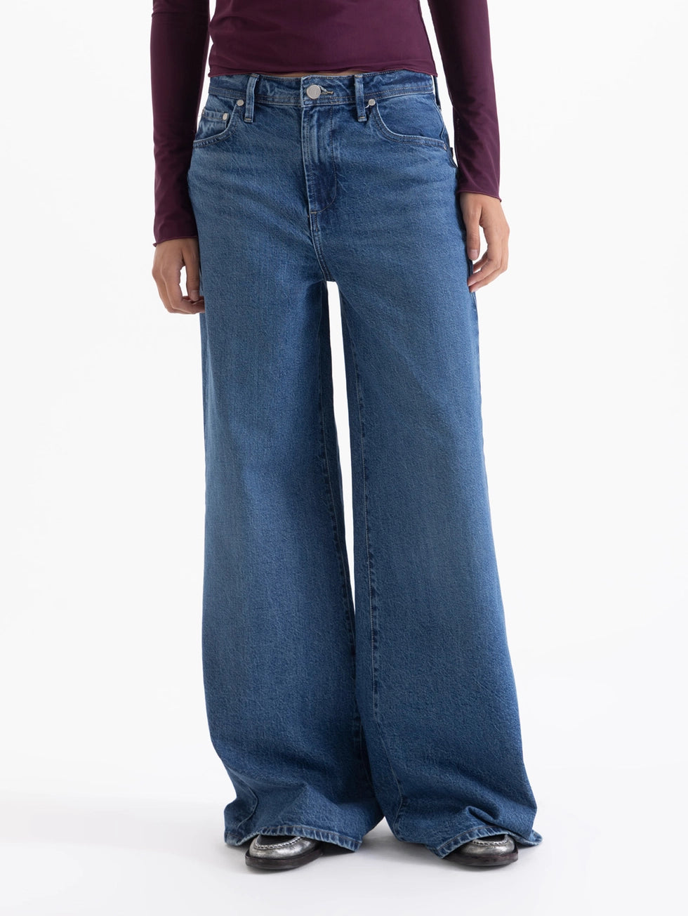 Jeans Roses Blue