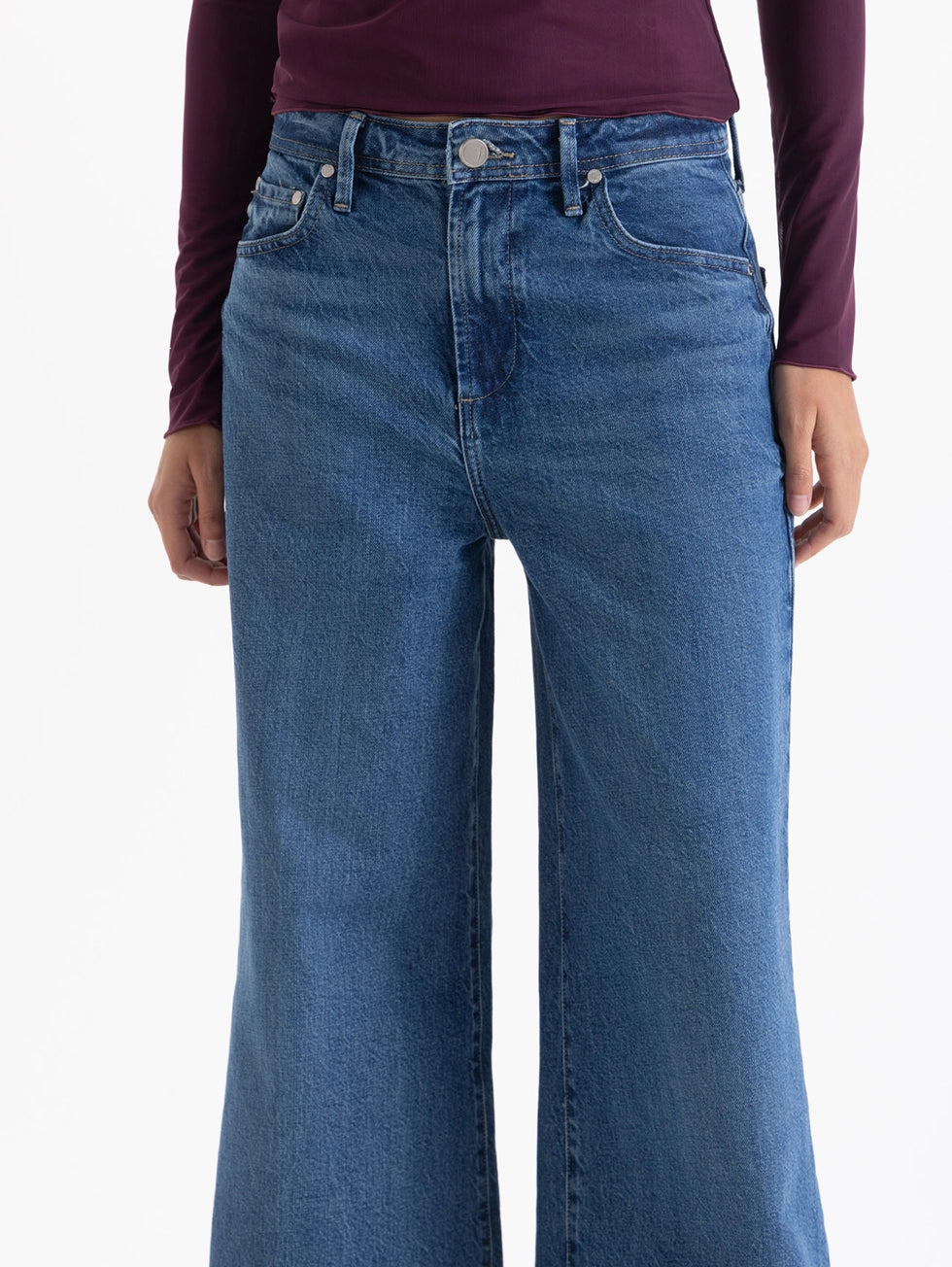 Jeans Roses Blue